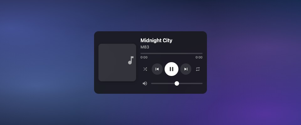 Full Player widget preview